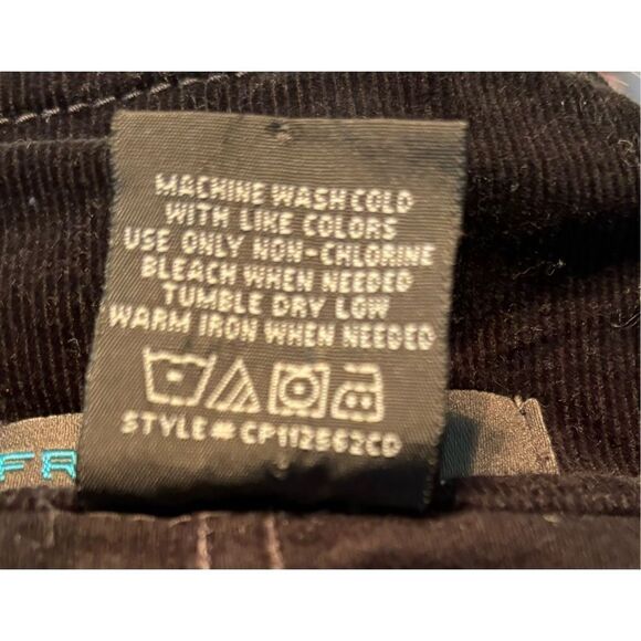 French Cuff Black Corduroy Type Button Up Jacket - Picture 8 of 8